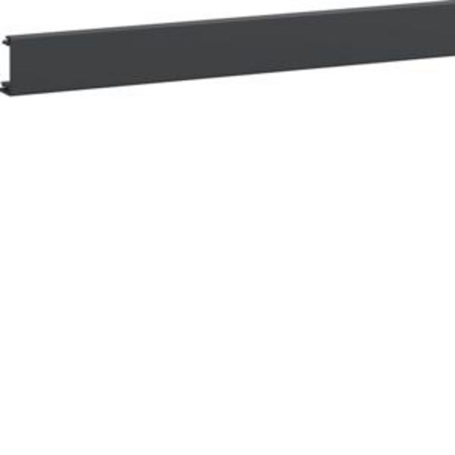 Zijdeksel voor goot BRN65 65x170mm pvc 2m zwart VVE=2