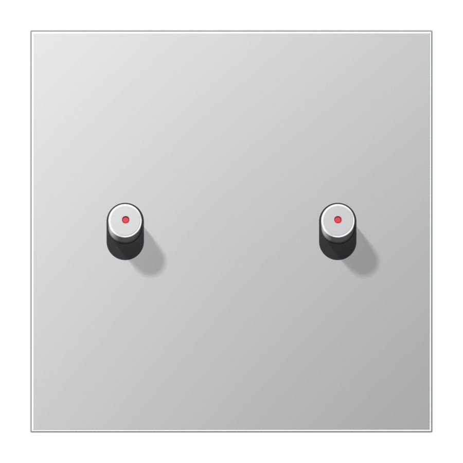 Afdekking LS1912 alum. 2 hevel cylin.m.lens