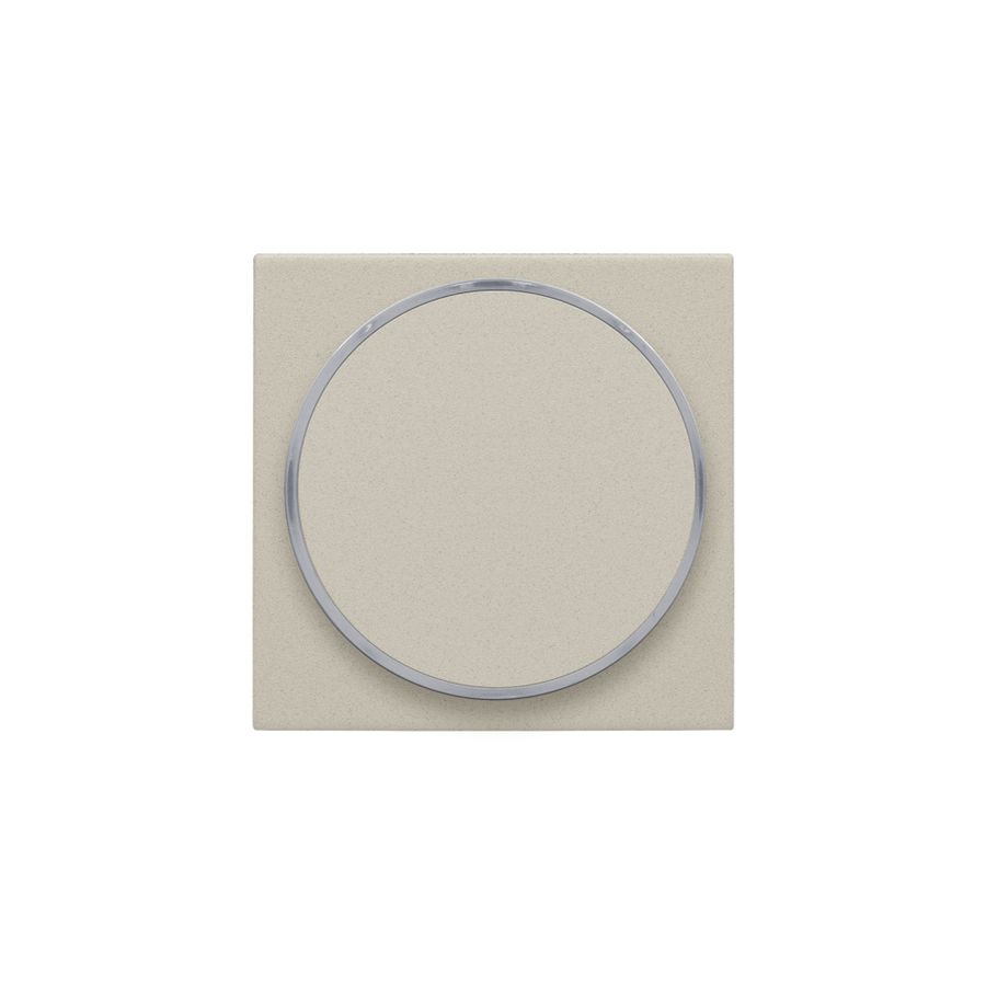 Afwerkingsset met doorschijnende ring zonder symbool voor drukknop 6A sand textured