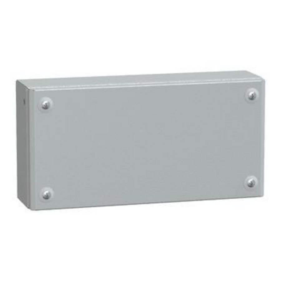 IndustriEle doos Volle deur 150x300x80mm IP66 IK10 Metaal -