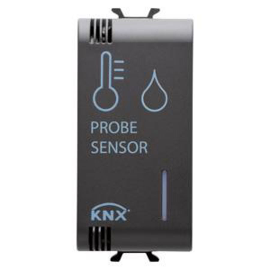 KNX/EASY TEMPERATUUR-/VOCHTIGHEIDSSENSOR-1 MODULE-ZWART