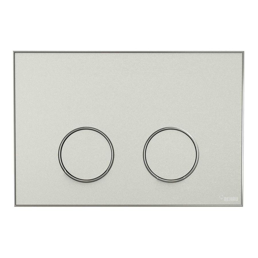Frame Bedieningsplaat MEPA 2-toets warmgrijs-matzilver