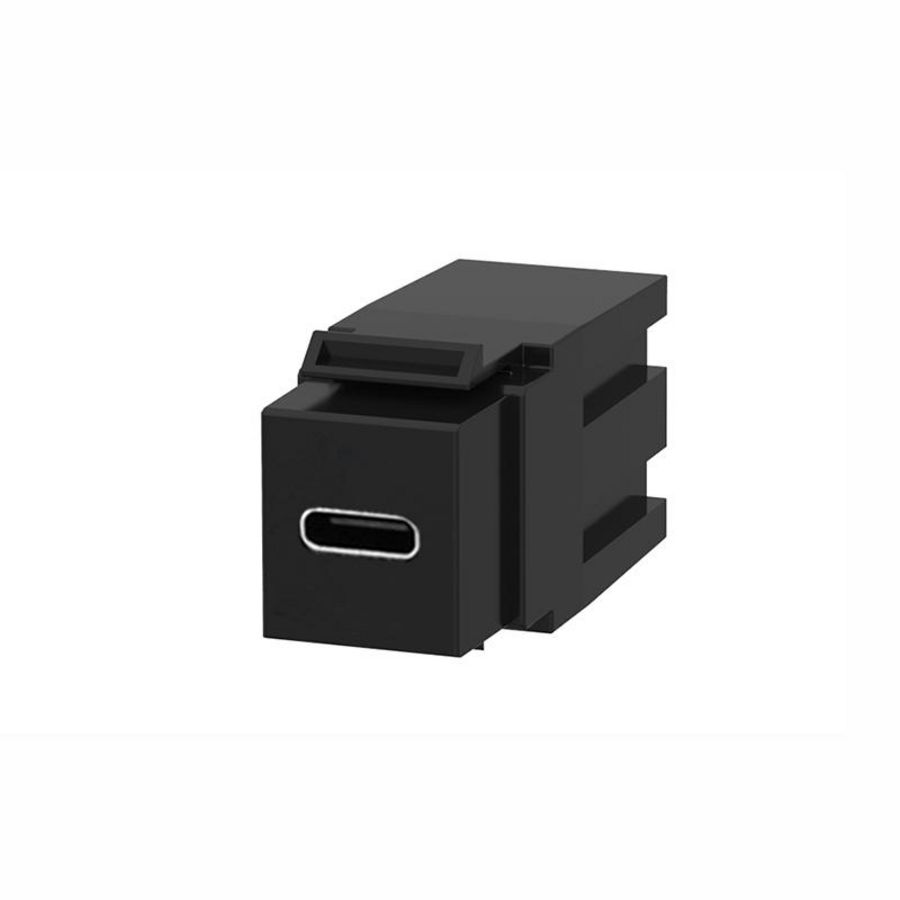 USB-C coupler patchkabels female zwart