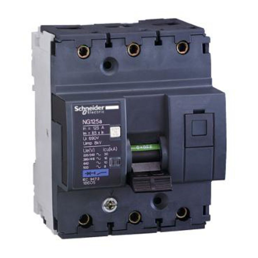Acti9 NG125N - Installatieautomaat 3P - In=125A - C-Karakter