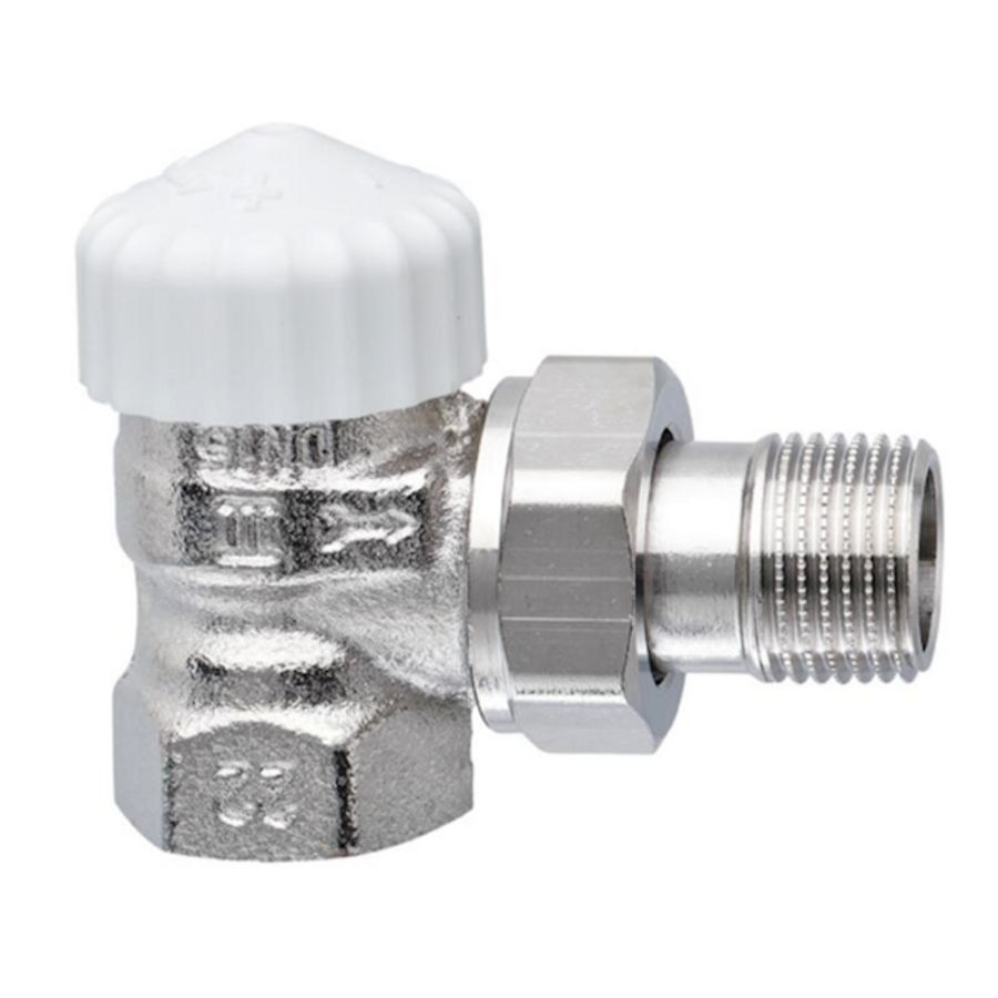 Thermostatische afsluiter V-exact II haaks verkort DN 10