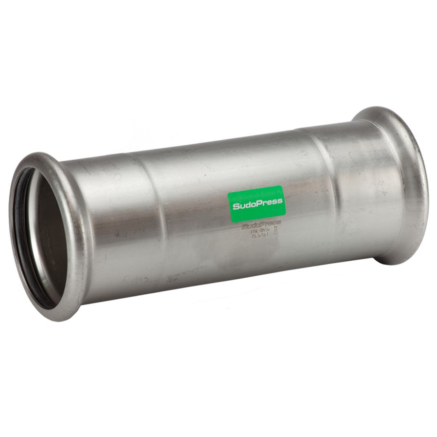 Schuifsok / reparatiekoppeling SudoPress RVS 316L FF 108x108mm SP6275VM VVE=2