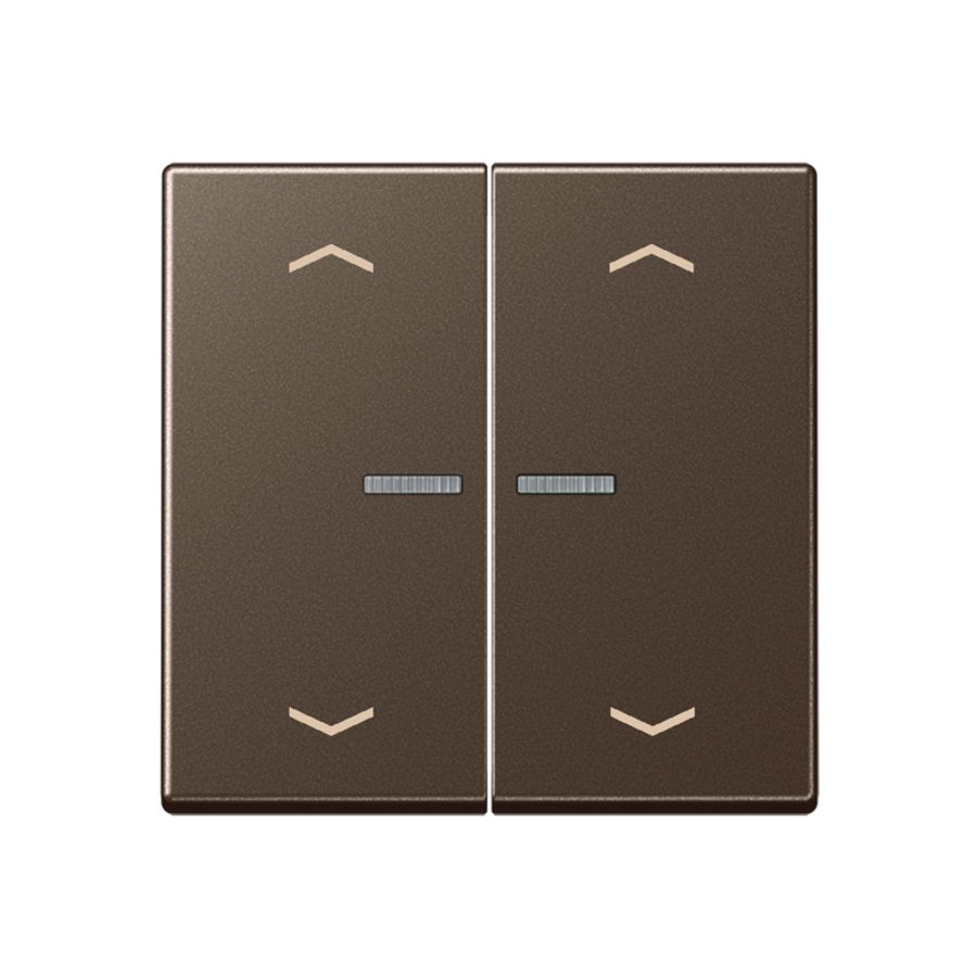 Stuurafdekking A500 2voudig mokka pijl HOME