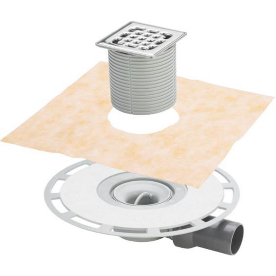 Badkamerafvoer-kunststof/grijs 4939-565701