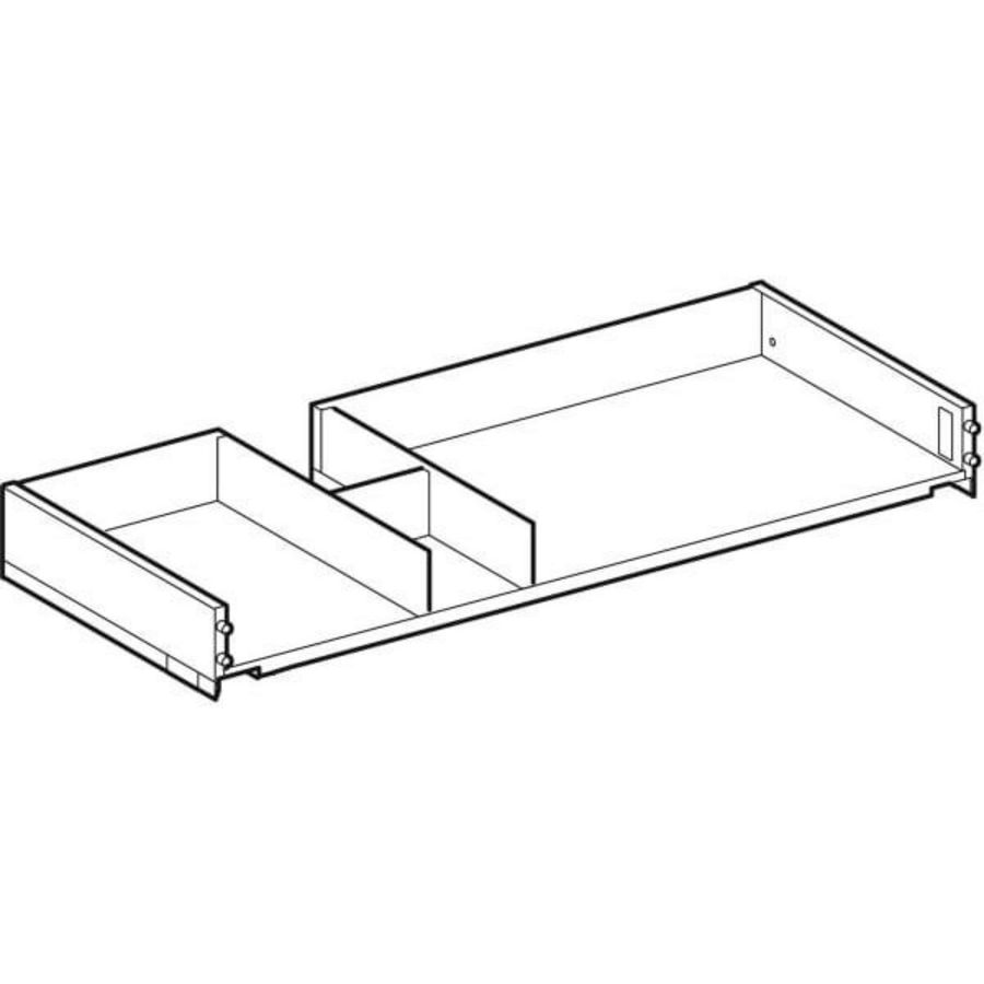 lade  links: Breedte =90cm