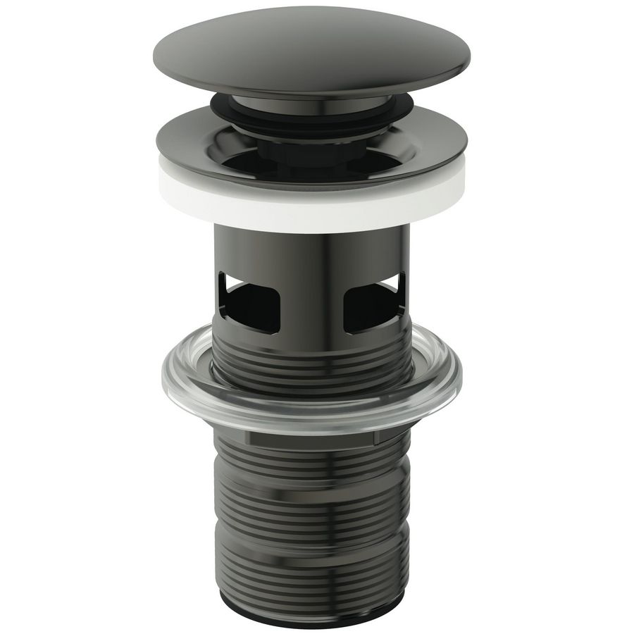 LUXURY CLICKER BASIN WASTE SLOTTED magnetic grey (grijs)