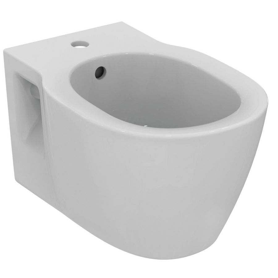Wandbidet CONNECT  360x540x305mm wit 1 kraangat met overloop | idealplus