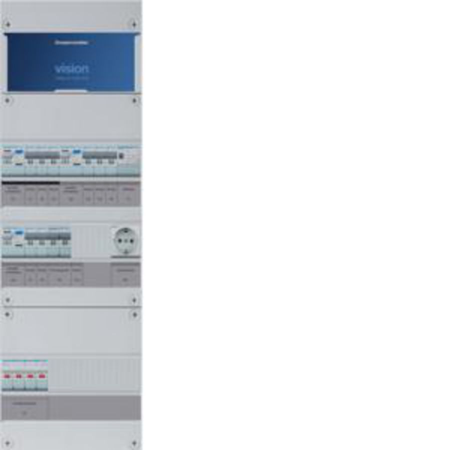 Groepenkast 8-groepenverdeler HS 3xALS 2P 30mA +F+T+W 3-fase