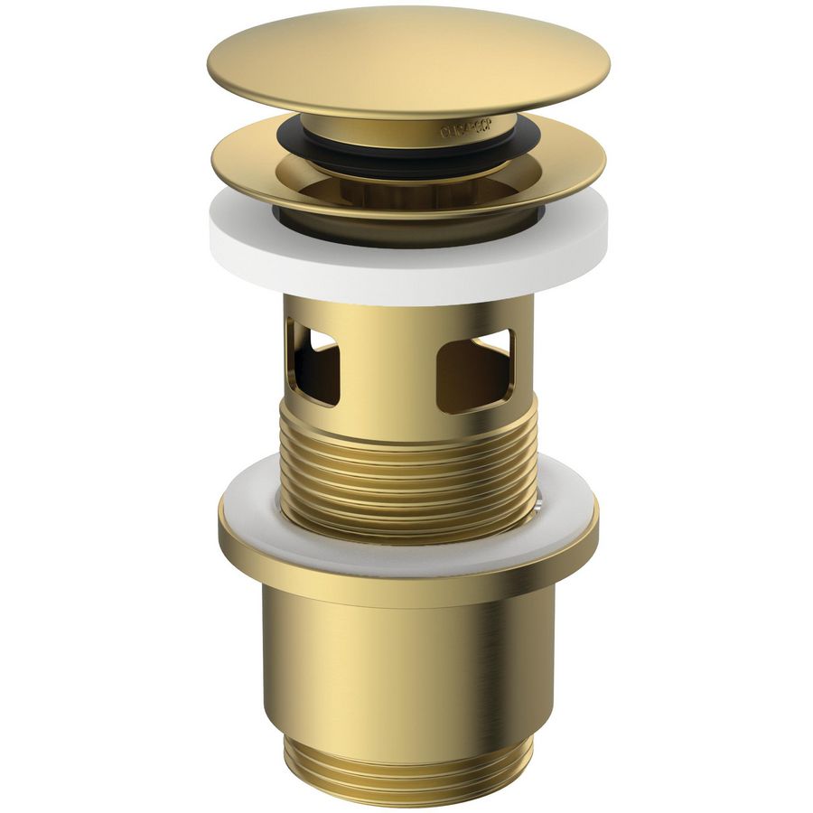 LUXURY CLICKER BASIN WASTE SLOTTED brushed gold (mat goudkleurig)
