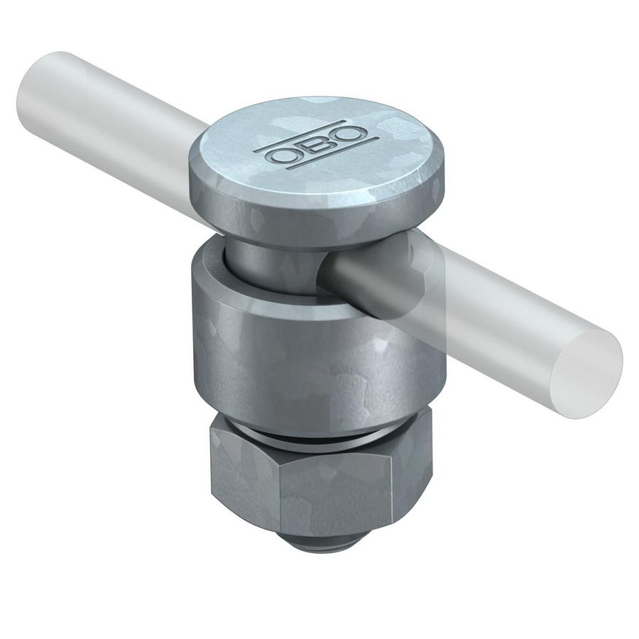 Verbindingsklem v. ronde geleider 8-10mm staal zinkt VVE=20