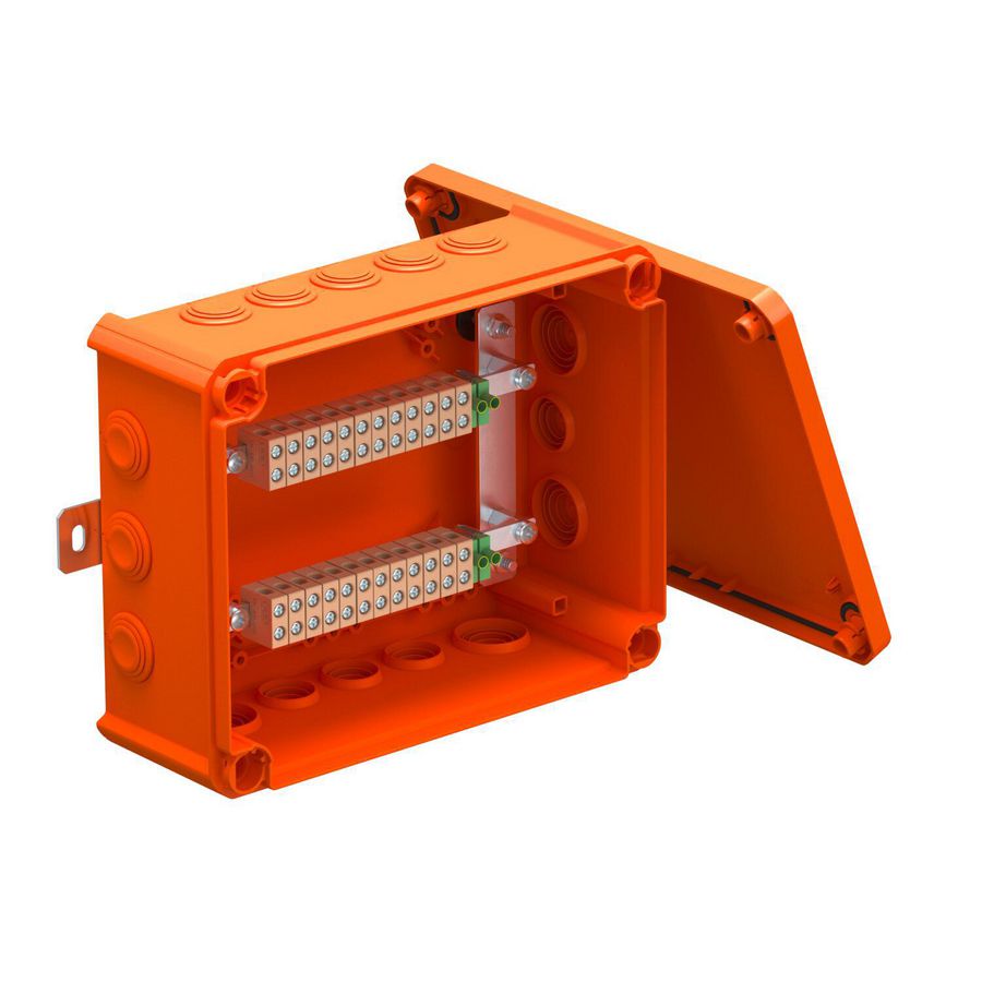 Kabeldoos functiebehoud 240x190x95 polypropylen orange