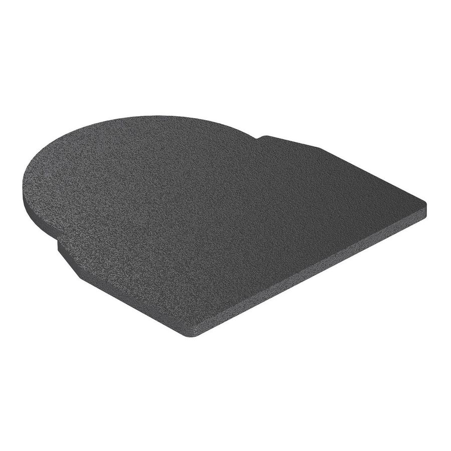 Rubber onderlegger voor ISS 110100R 111x101x4 Gummi zwartz