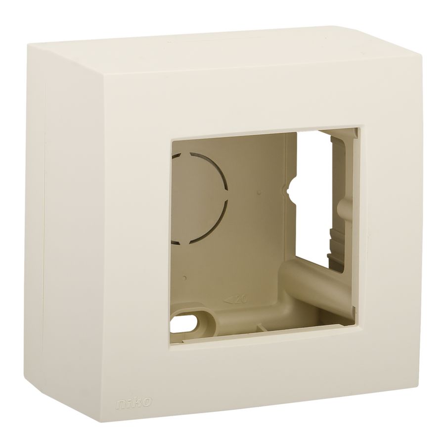 Enkelv. opbouwkit een inbouwfunctie cream