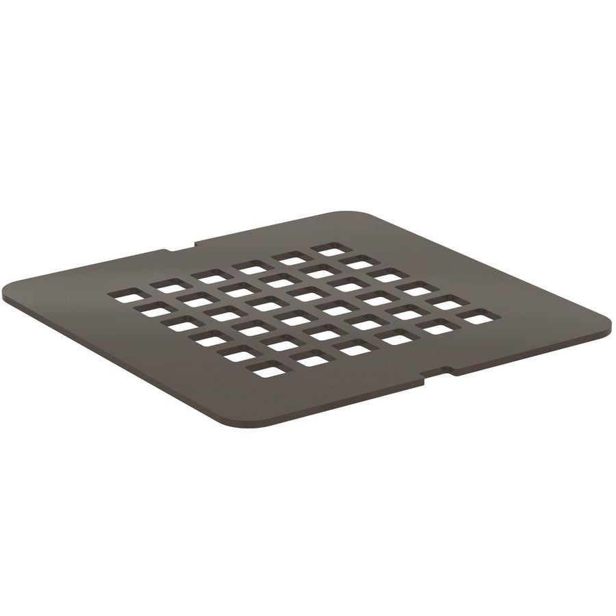 Ultra flat solid afdekrooster v.douchevloer mokka