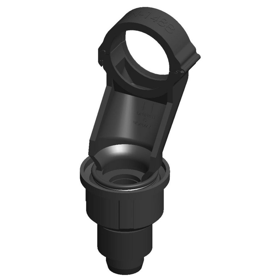 Losse trechterset (zwart) tbv inlaatcombinatie DUCO DN15 incl. knelbus 15/16mm