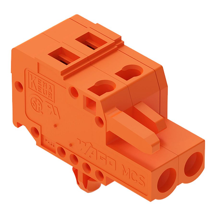 1-draads FE steker 2,5 mm² oranje 231-302/008-000 VVE=100