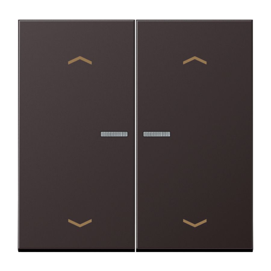 Stuurafdekking LS 2voudig alu dark pijl HOME