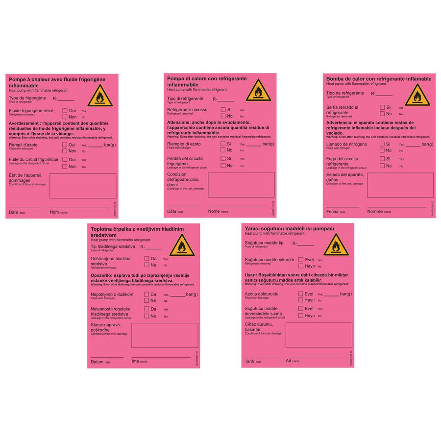 Etiket, ontmanteling fr,it,es,sl,tr 0010038461