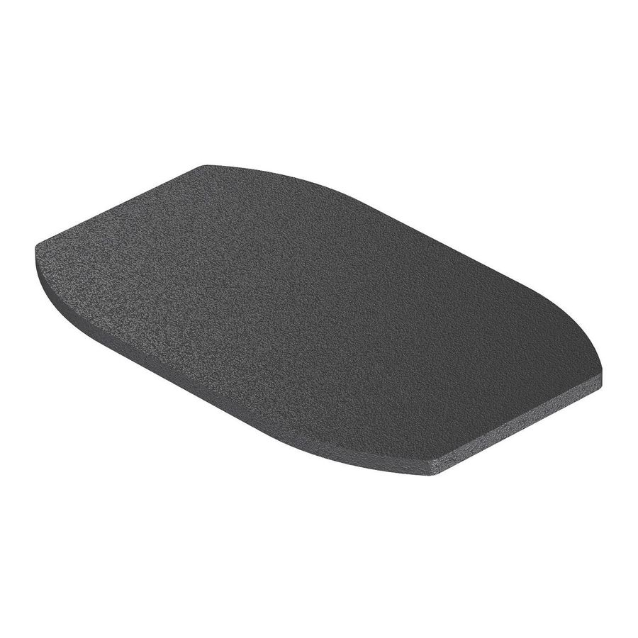 Rubberonderlegger voor ISSDM45 131x81x4 Gummi zwartz