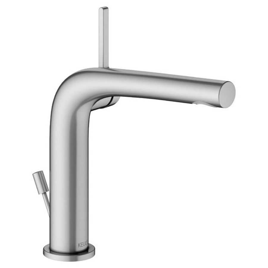 1-hendel wastafelmengkraan 150 trekst.afvoergarnituur roestvr. st.