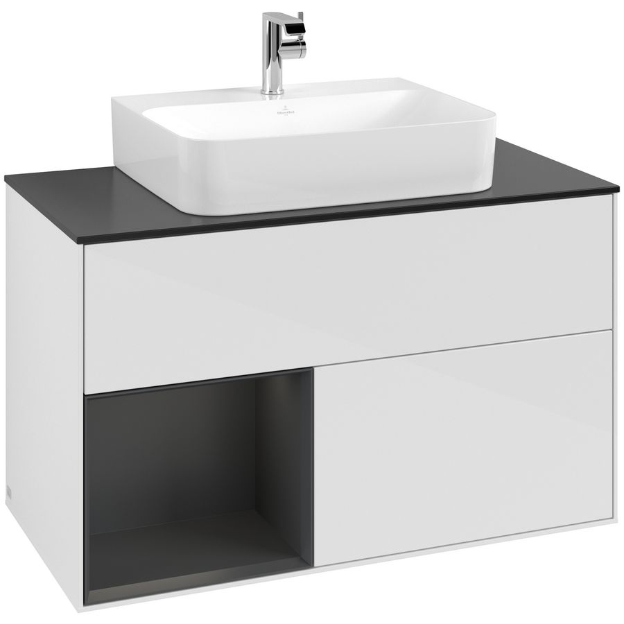 Wastafelonderkast Finion 1000x603x501mm G.White.L F112HJGF