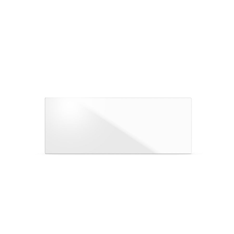 Infraroodpaneel zuiver wit gesatineerd glas 130x50cm 600W 23