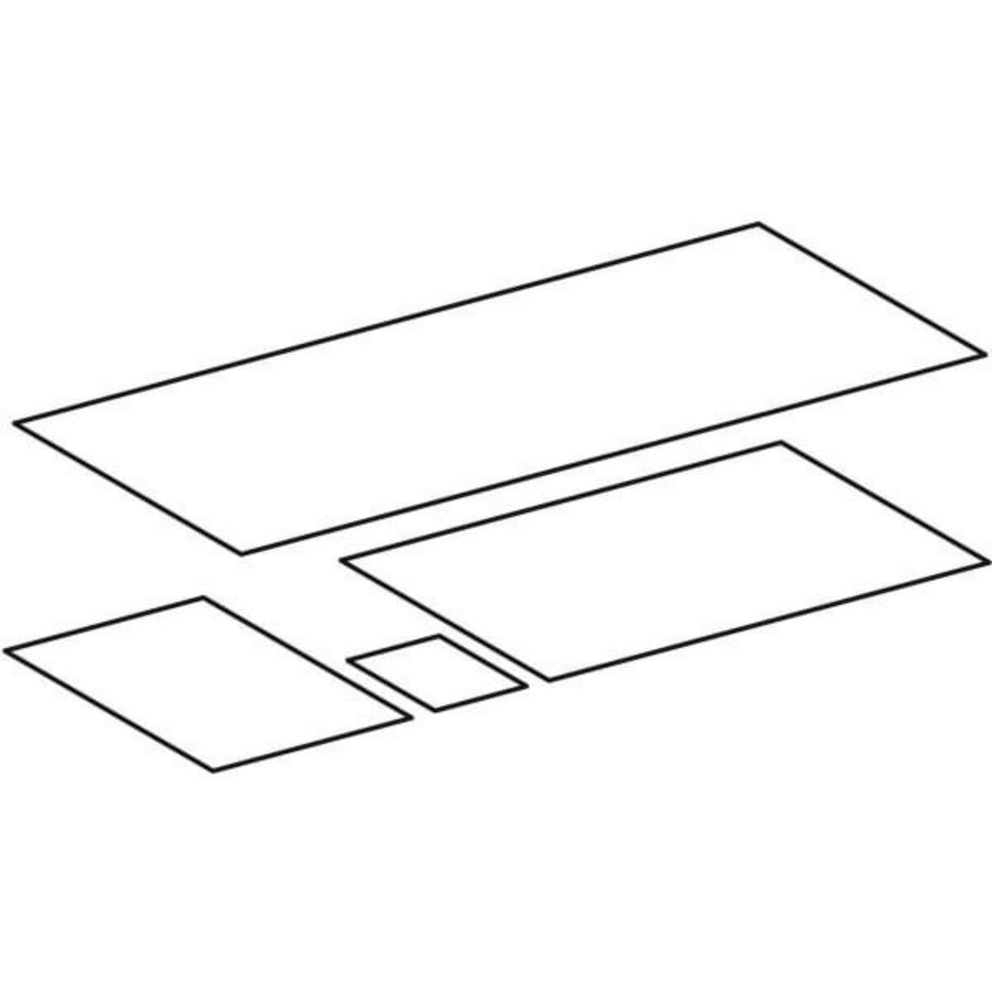 set antislipmatten voor Xeno onderkast: Breedte wstl=90cm