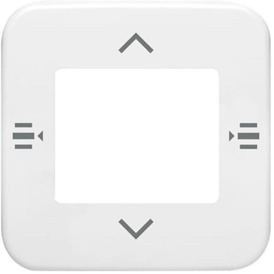 Afdekplaat 6-voudig bedieningselem KNX jaloezie alphinewit