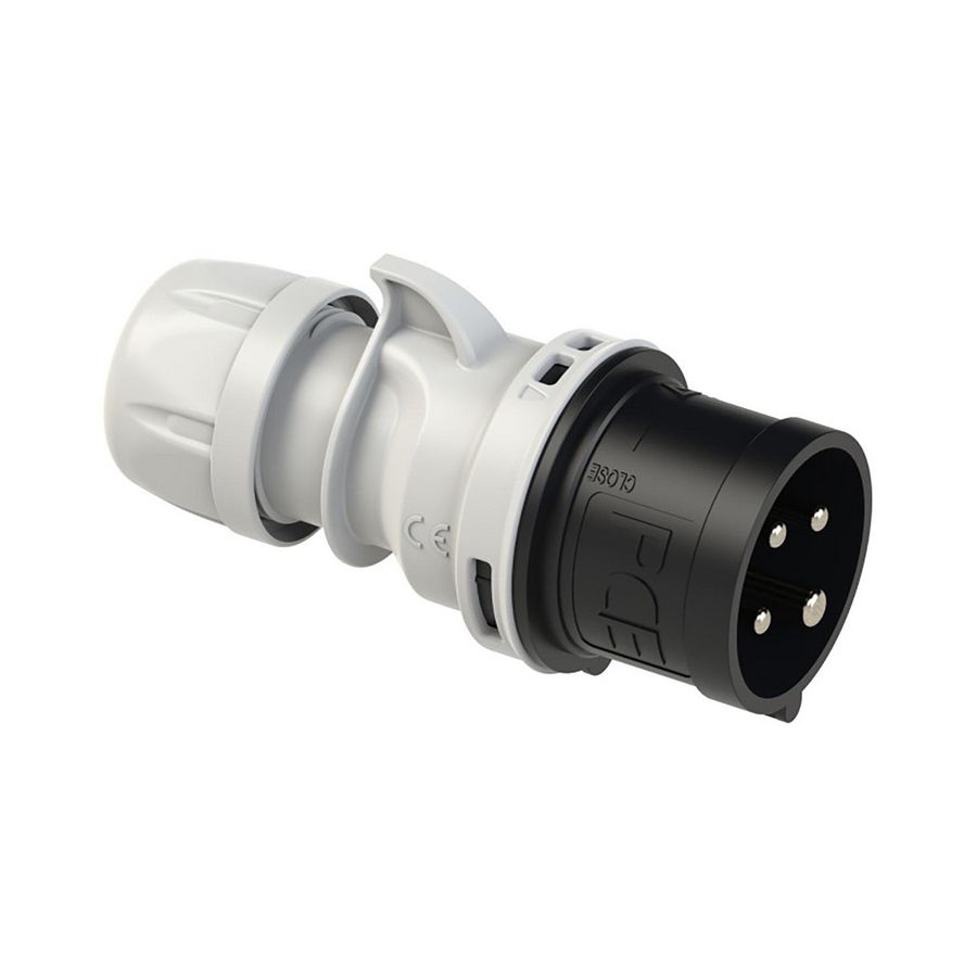 CEE-stekker / contactstop 16A 4p 500V 7h zwart IP44 Shark VVE=10