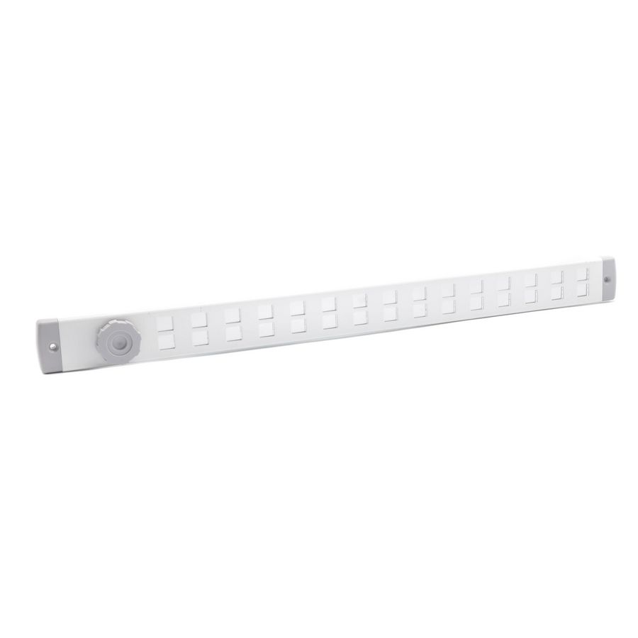 ALU schuifrooster Bold Line 500x40mm wit