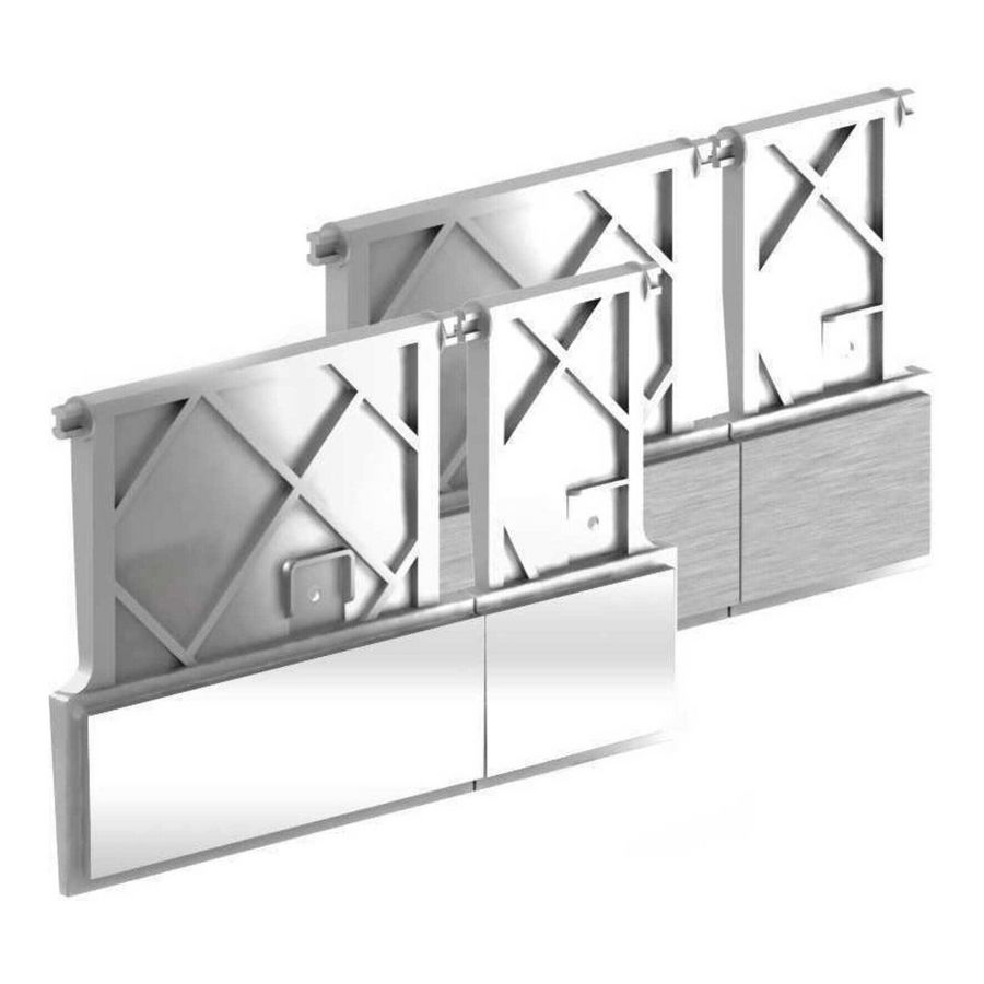 Bedieningstoetsen 2-toets Orbit chroom glans