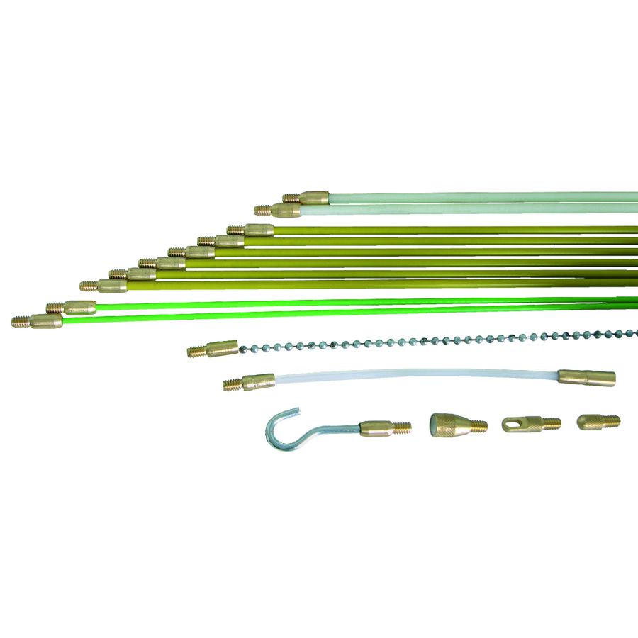 Glasvezel-schuifstangen Set 10 m