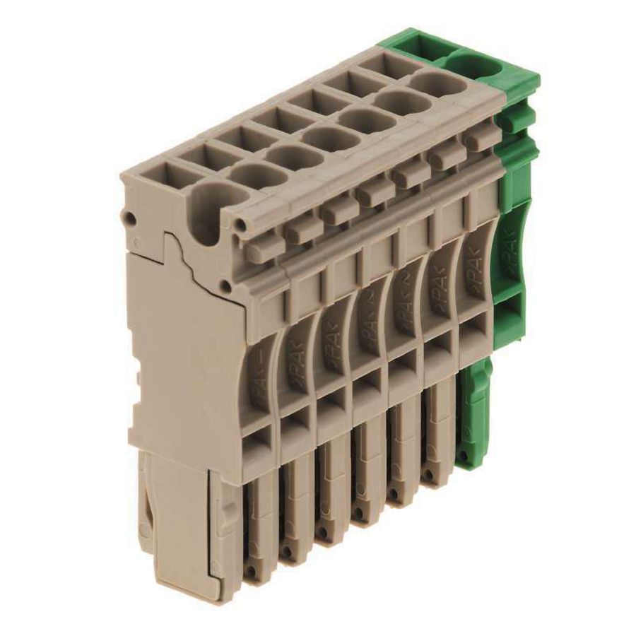 Plug Plug-in groen d.beige 2.5mm² 24 A, 1867150000 VVE=20