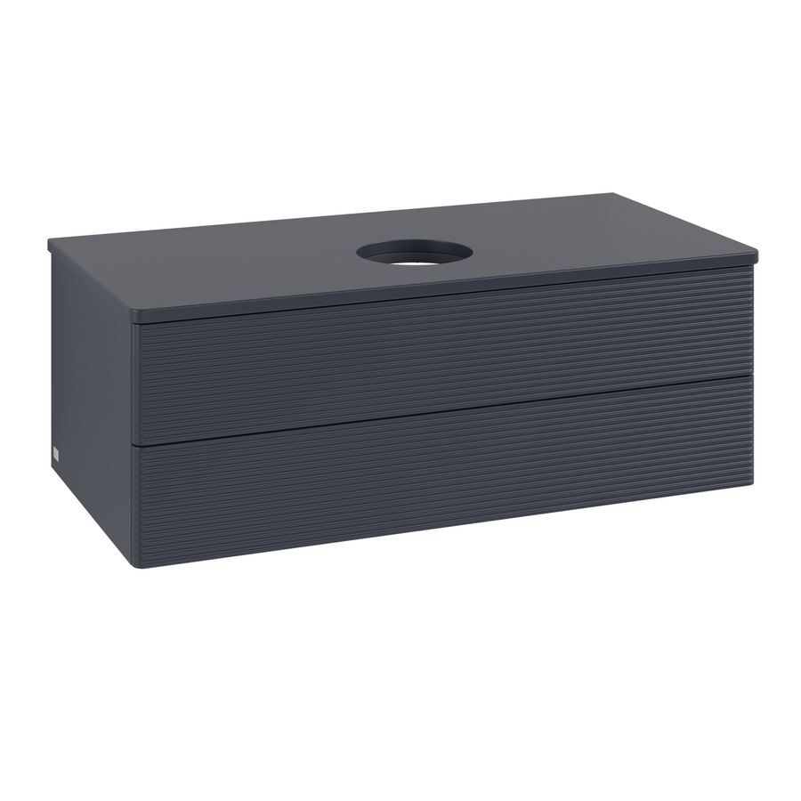 Wastafelonderkast Antao 1000x360x500mm Mid.Blue Matt Lacquer L20110HG