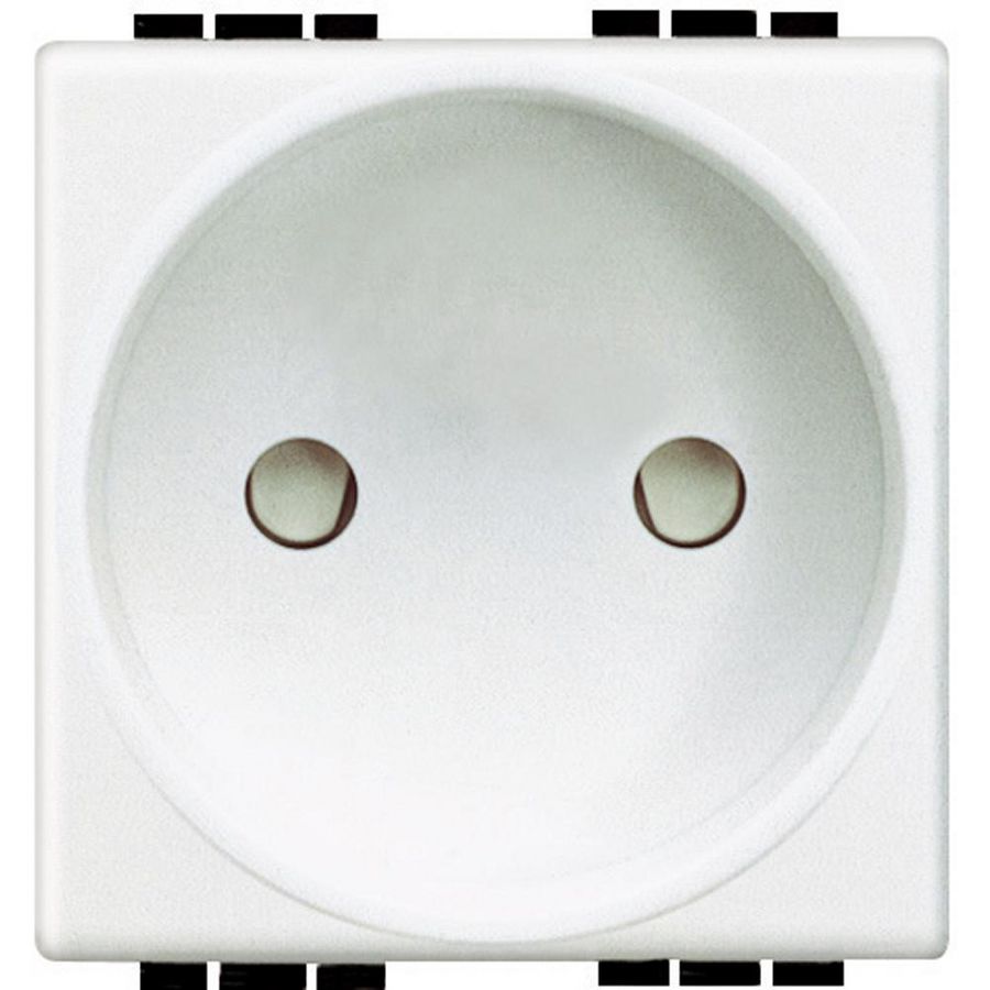 Wandcontactdoos 2-polig cebec 2 modulen Livinglight