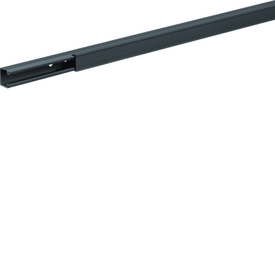 LF bodemprofiel+deksel 15x15mm grafietzwart VVE=2