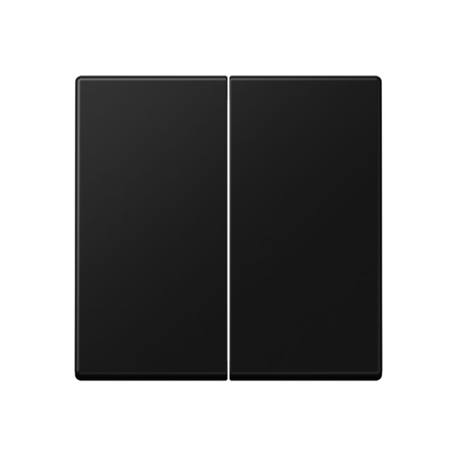 Wip zwart mat v.KNX F10 taster 2voudig A500
