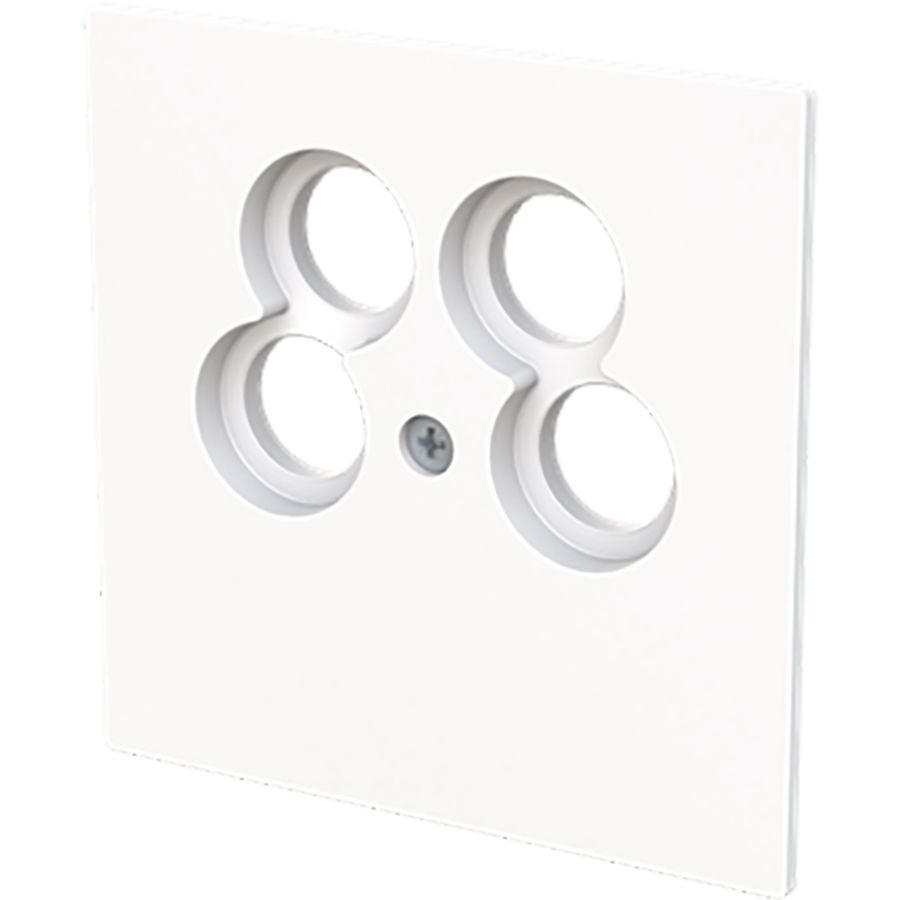 Centraalplaat 50 x 50 Ankaro antenne art-wit (1743/10-04-44G)