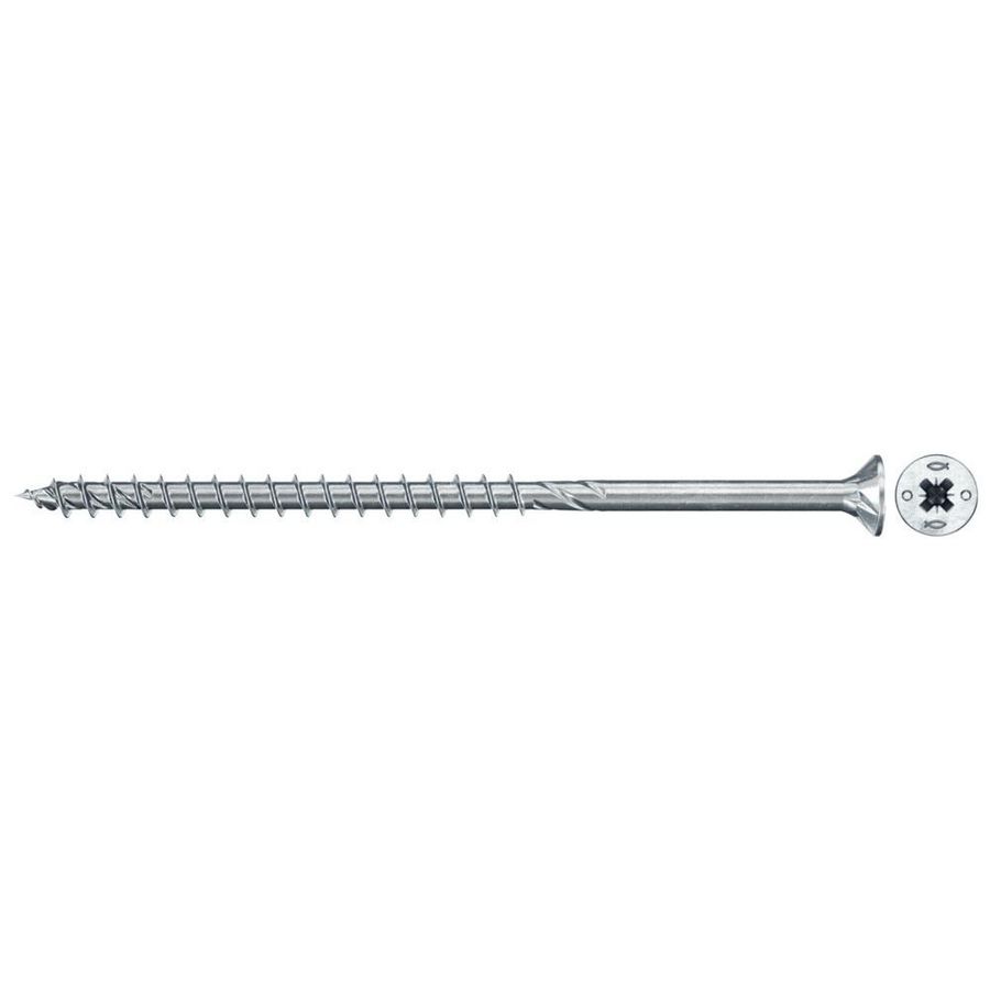 Spaanplaatschroef PowerFast 5x100mm PZ verzonken kop verzinkt VVE=100