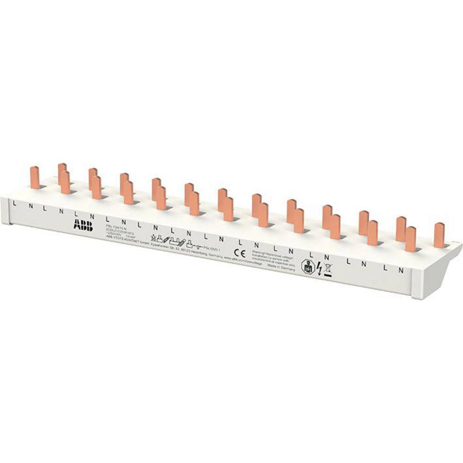 Verzamelrail voor DS301C Enkel fase+N 12 modules
