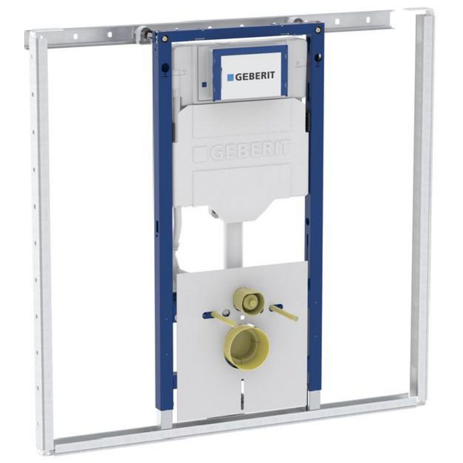 Duofix closetelement 1120mm Sigma reservoir 12cm incl. wandanker, isolatieset en profielen voor plachethoge voorzetwand Geberit