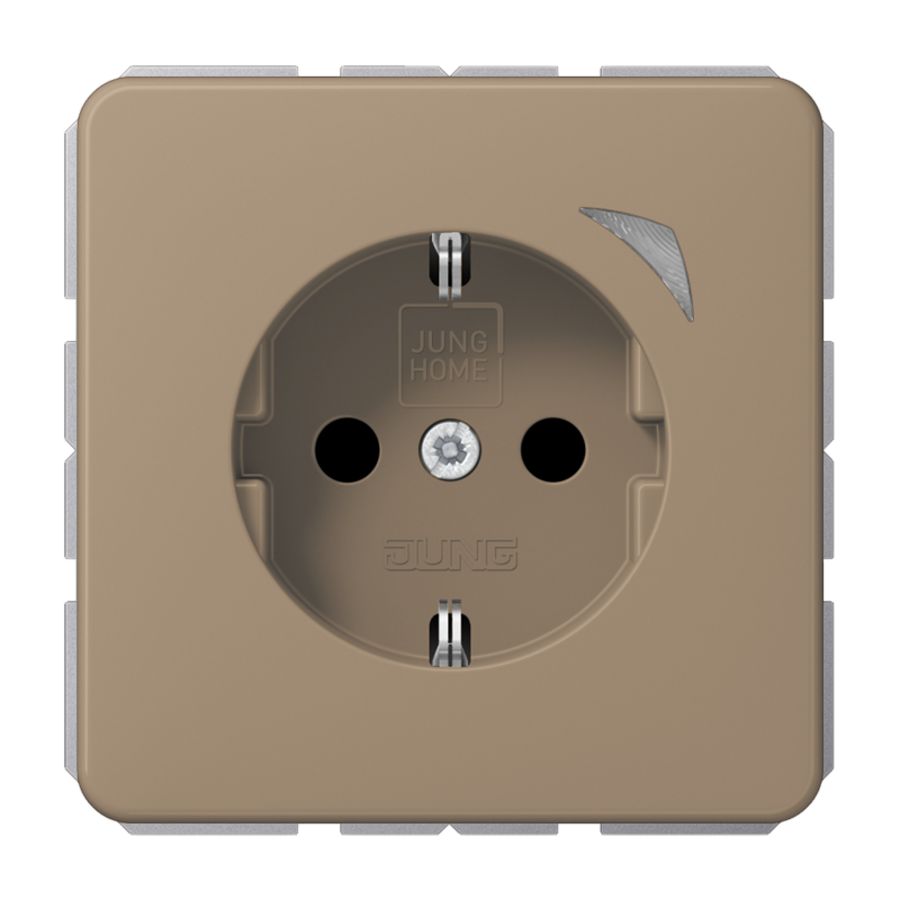 Wandcontactdoos CD500 goudbruin Saf.+ HOME