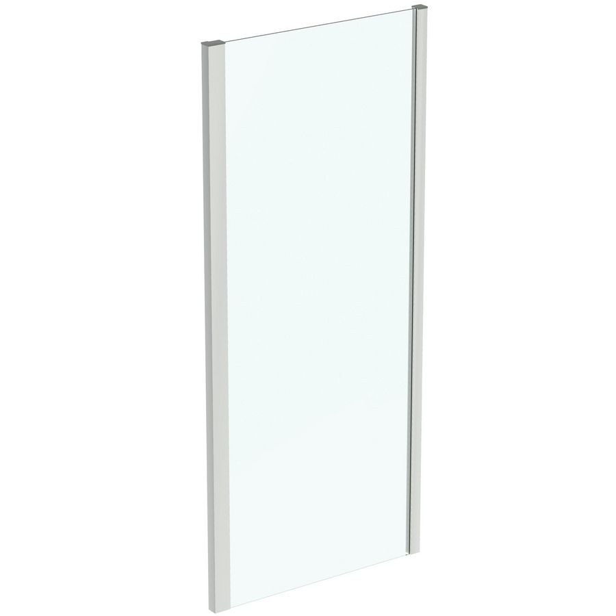 Douche zijwand I.LIFE 90cm omkeerbaar ideal clean zilver excl. muursteunen