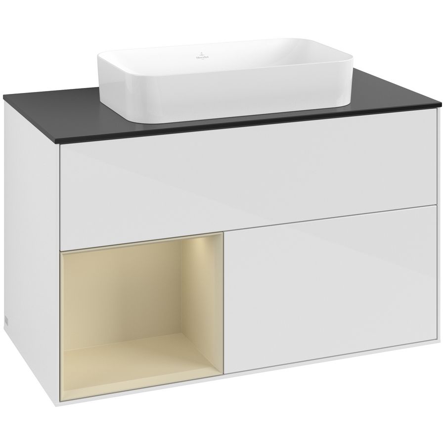 Wastafelonderkast Finion 1000x603x501mm G.White.L F652HJGF