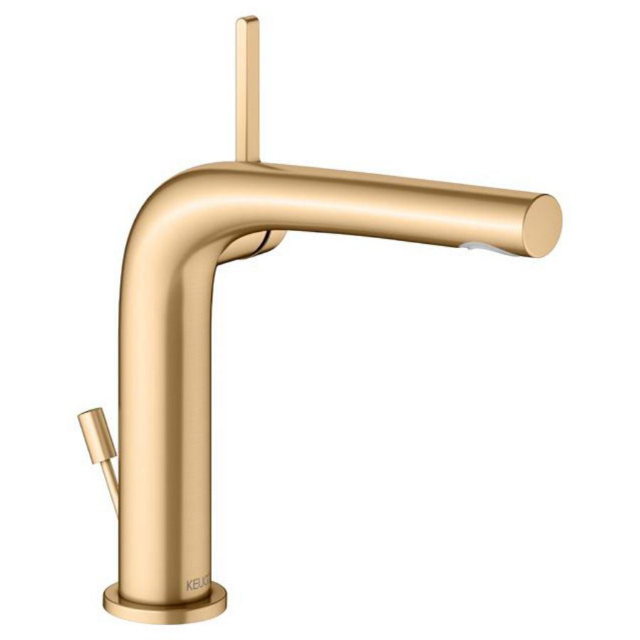 1-hendel wastafelmengkraan 150 trekstang afvoergarnituur messing