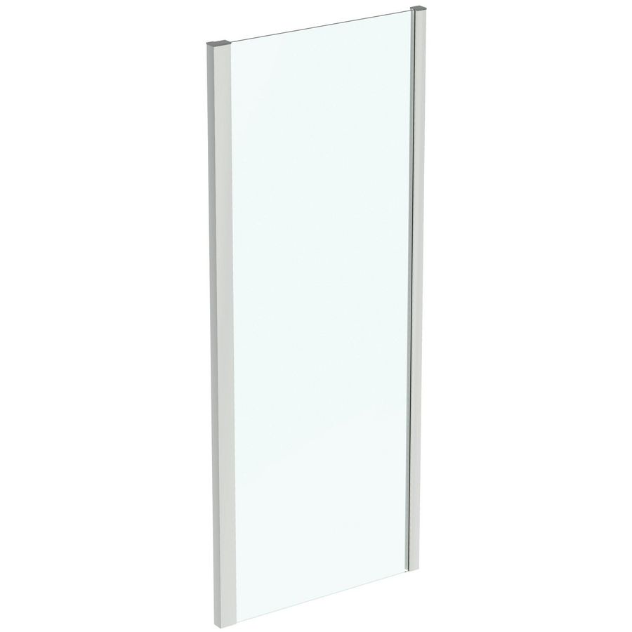 Douche zijwand I.LIFE 85cm omkeerbaar ideal clean zilver excl. muursteunen